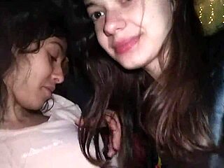 Dollscult’s Teasing Threesome With Cum In Car