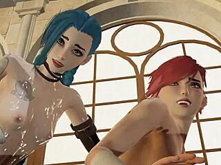 Vi and Jinx Fucked Hard in 3D Hentai