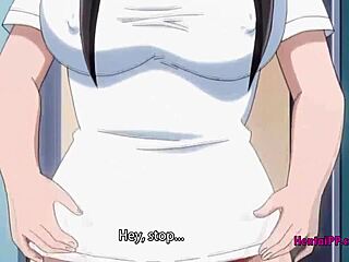 Busty Hentai Brunette Blowjob