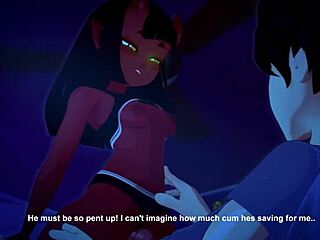 Witch-girl's fiery intimacy