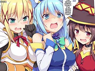 Ever seen a konosuba hentai harem?