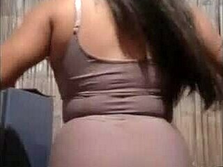 Latina star teases in tight lingerie