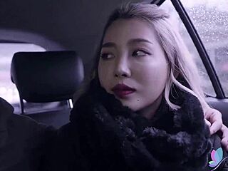 Blonde Taiwanese Model Strips at Shoot