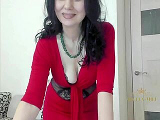 Dark-Haired Milf Teases In Alluring Outfit To Seduce Her Fans Angela-Milf