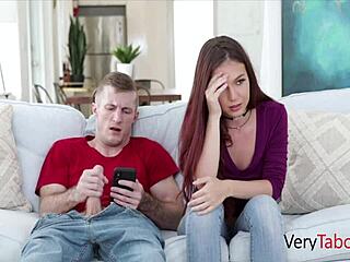 Skinny Teen Stepsister Aids in Private Release