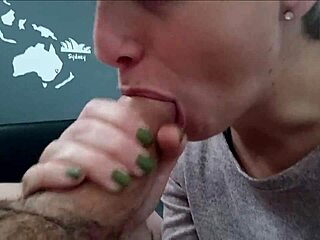 ever tried a blowjob on a desk?