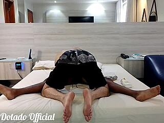 Hired for tantric massage, ended up fucking ebony hard