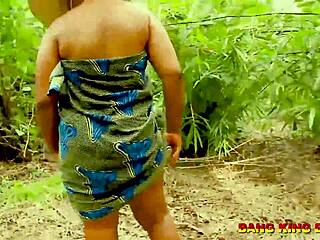 african masquerade fucks stepmother in forest hideout