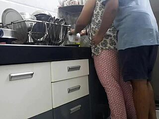 Indian Maid Bent Over And Fucked Hard In Kitchen By Boss