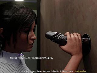 Lara’s Teasing Gloryhole Adventure with Massive Shaft