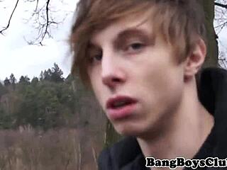 Ever seen a euro twink bareback fucked outdoors before cumshot?