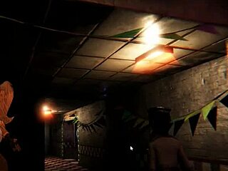 Hentai Game Employee Fucks Animatronic Strippers