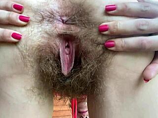 Homemade Hairy Pussy Gaping In Close-Up