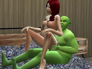 Shrek Slamming Princess Fiona Hard in Parody Animation