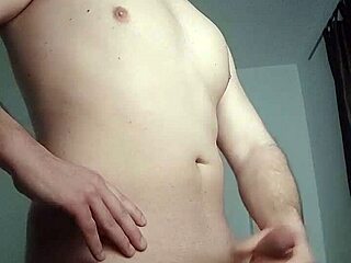 my quick jerk off with messy cum