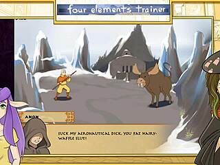 katara's teasing handjob in avatar trainer adventure