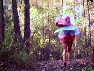 scarlet chase’s fairy tease in forest