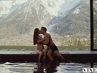 Ever watched Sonya ride cowgirl in the snowy Alps?