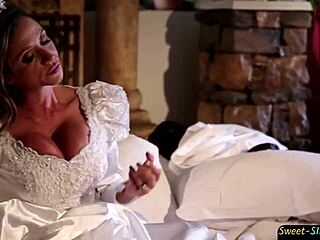 milf bride sucks dick before riding hard