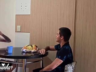 Uncle returns from trip and flirts with Brazilian friend