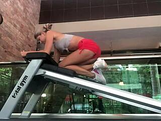 Gina Gerson’s Sexy Gym Workout Session