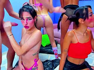 Friends Pound Her Throat Without Mercy