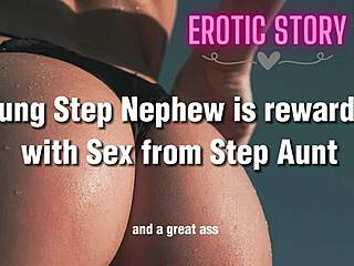 Young Nephew Gets Rewarded With Sex From Step Aunt
