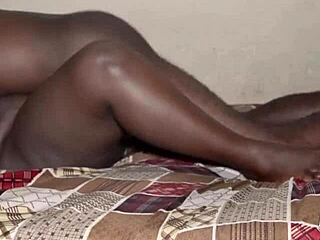 Ebony Amateur’s Teasing Party With Monster Cock