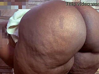 Curvy african wife teases in shower full clip