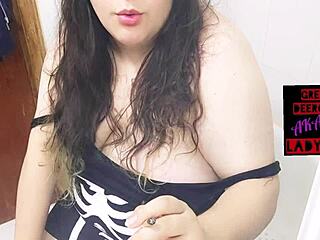 Curvy Goth Teases With Kinky Smoking Fetish