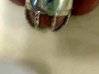 Gluing My Penis To Chastity Cage