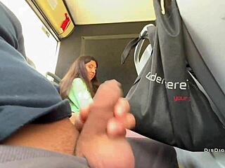 Stranger teen sucked my dick hard on crowded bus