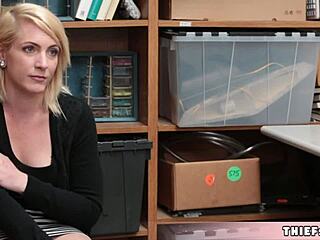Blonde Teacher Slut Caught Stealing In Shop