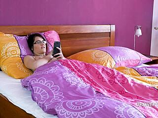 Czech teen Casey fingers her small tits