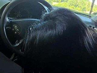 Cheeky Maria Kalos Sucks in Client’s Car