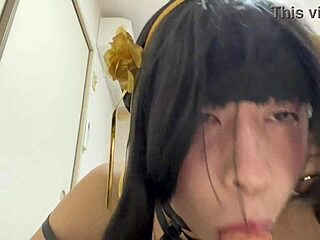 my first time sucking a shemale in cosplay fun