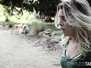 sucking fetish blonde gets plowed outdoors hard