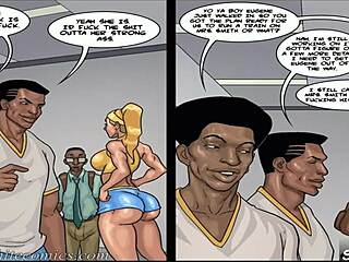gym teacher craves nerd’s big black cock in detention