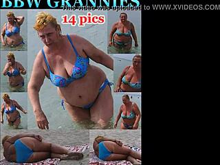 Beach Voyeur Captures BBWs and Grannies in Action