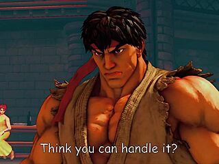 street fighter dominates with nude hentai action