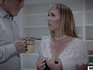 Boss Brett Rossi Rules With Relentless Office Tit Fuck