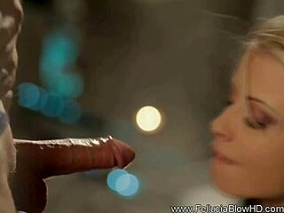 Blonde Beauty Teases With Deep Blowjob Skills Every Day
