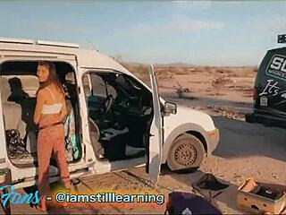 Shane And Evie Fuck Hard In Slab City