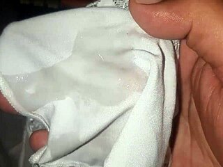 Quick Cum Blast on Friend's Lace Panties