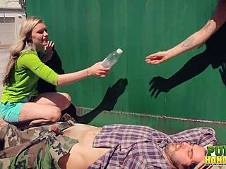 Provocative Public Handjobs From Raquel And Jessie