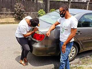 Taxi Driver’s Hardcore Fuck With Ebony Babe