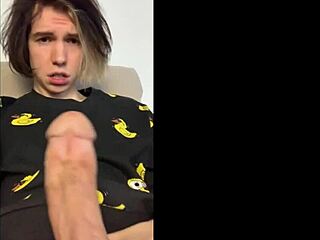 Russian cute boy jerks off with intense cumshot