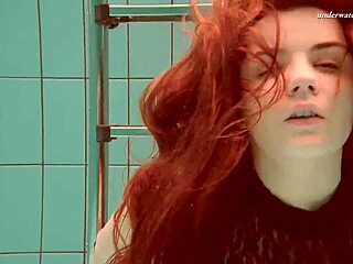 Hairy vesta fucked hard in wet pool dive