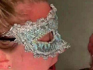 busty pierced wife sucks and swallows cum in part 1