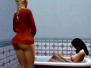 Sims 4 Girls Night Handjob Parody Fun